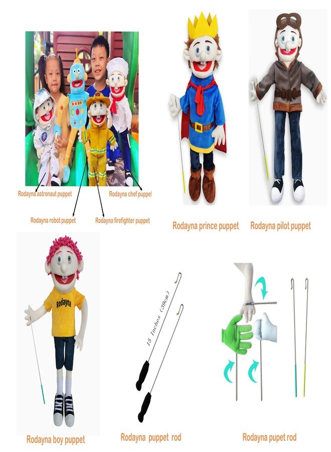 Rodayna 25", Rodayna Astronaut Cosmonaut Spaceman Puppet, Full Body, Ventriloquist Style Puppet,Hand Puppet with Movable Mouth for Kids and Adults - Image 5